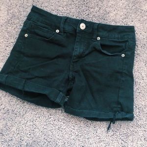 american eagle midi length shorts